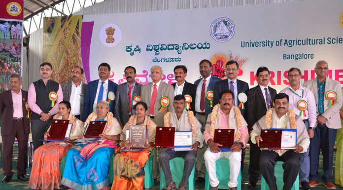 ಬೆಂಗಳೂರು ಕೃಷಿಮೇಳ; ಕೃಷಿ ಸಾಧಕರಿಗೆ ಪುರಸ್ಕಾರ