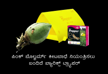 ಪಿಂಕ್ ಬೊಲ್ವರ್ಮ್ ಕೀಟಬಾಧೆ ನಿಯಂತ್ರಿಸಲು ಬಂದಿದೆ ಬ್ಯಾರಿಕ್ಸ್ ಟ್ರ್ಯಾಪರ್
